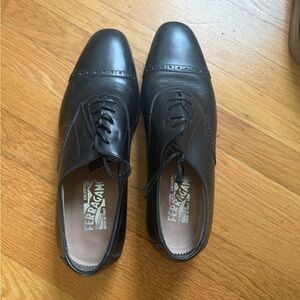 Salvatore Ferragamo Classic Black Oxfords